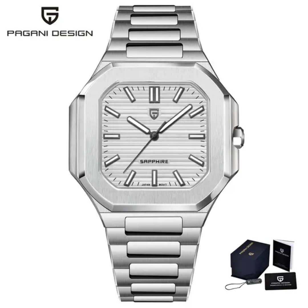 Pagani Design PD-YS019 | Cuarzo Japonés TMI VH31 | Cristal Zafiro AR | 50M